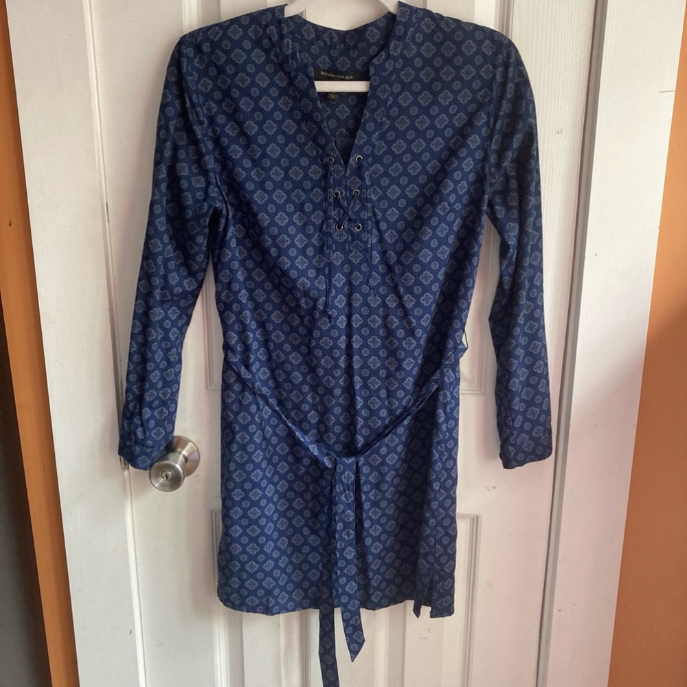 Women's Banana Republic Blue Petite Dress Size 2